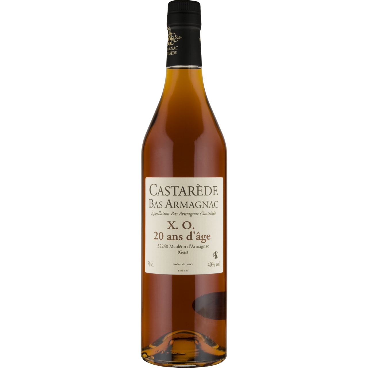 Armagnac Castarède, XO 20 year-old Bas Armagnac, NV 70cl - Cantina ed Enoteca