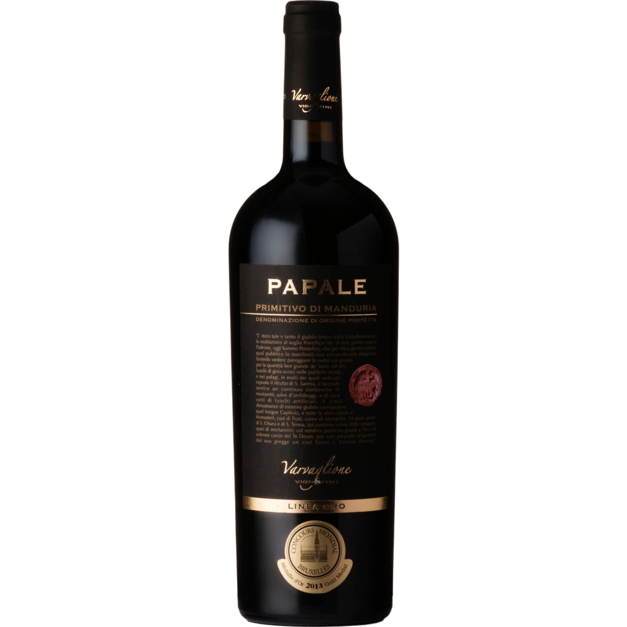 Varvaglione, Papale Oro, Primitivo di Manduria, 2021 - Cantina ed Enoteca